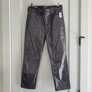 NWT Gap High Rise Metallic '90s Slim Straight Jeans
